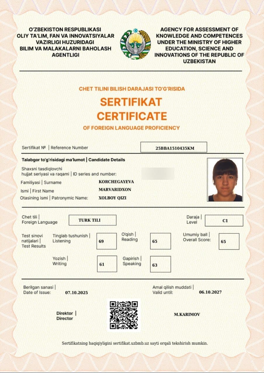 TURK TILI C1