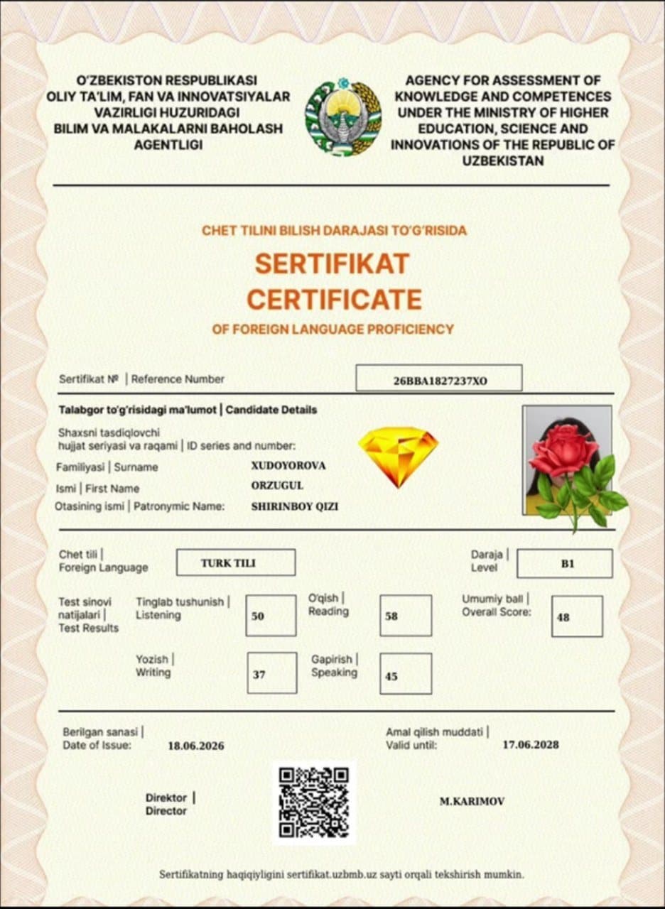 TURK TILI B1